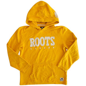 Roots Kids Yellow Hoodie Sweatshirt - Size XXL (13-14 YRS)